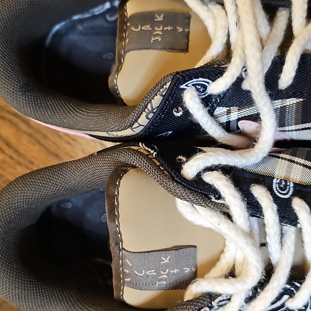 Patchwork Paisley Sneakers in Black and Tan - Picture 12 of 16